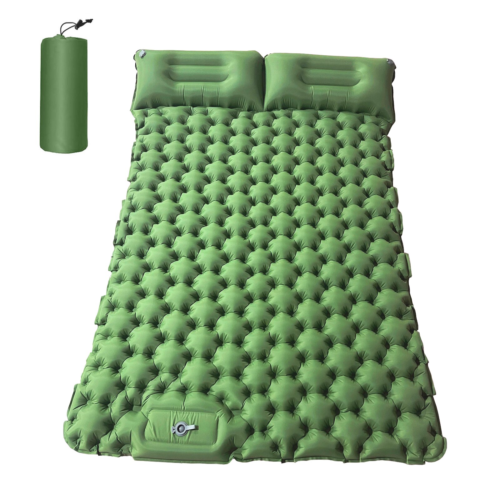 네이처하이크-휴대용 에어 매트리스 2 인용 캠핑 매트, 방수, 배낭, 슬리핑 패드, 캠핑 낚시